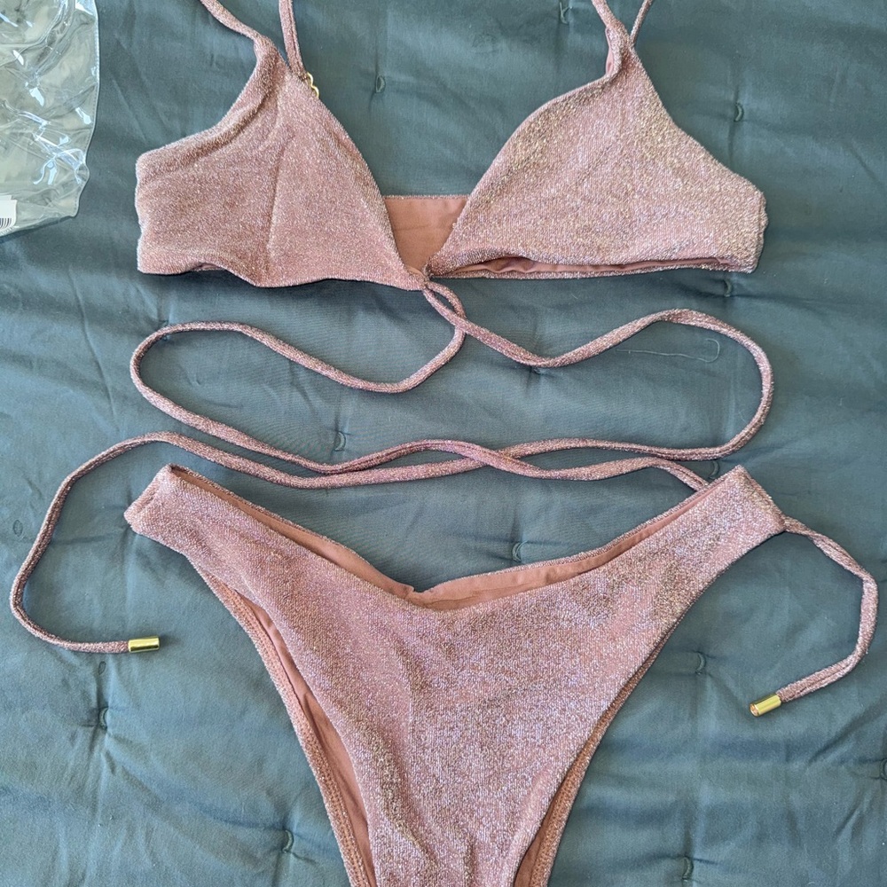 Monday Swimwear Mauve Bikini set